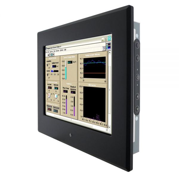 01-Einbau-Industriemonitor-R10L600-PMP1 / TL Produkt-Welten / Industriemonitor / Panel Mount (Einbau von vorne) / Touch-Screen für 1-Finger-Bedienung