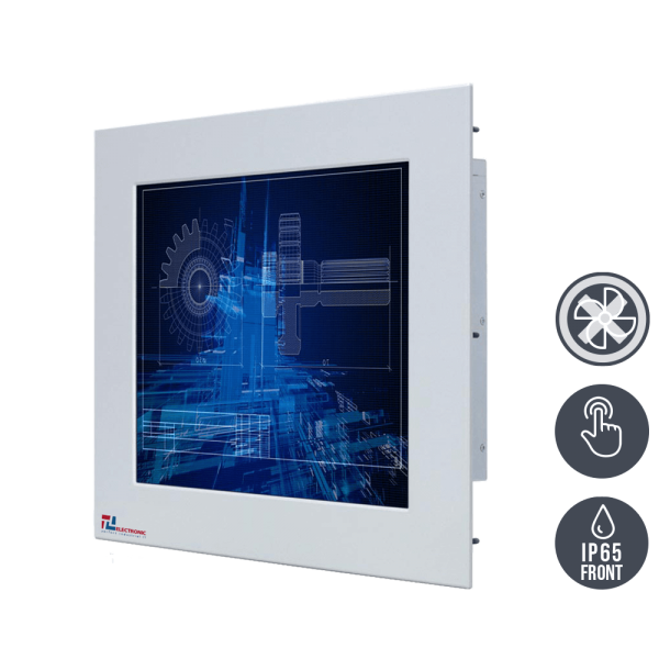 01-Industrie-Panel-PC-WM17PMA-IP65-Einbau.png / TL Produkt-Welten / Panel-PC / Panel Mount (Einbau von vorne) / Touch-Screen für 1-Finger-Bedienung