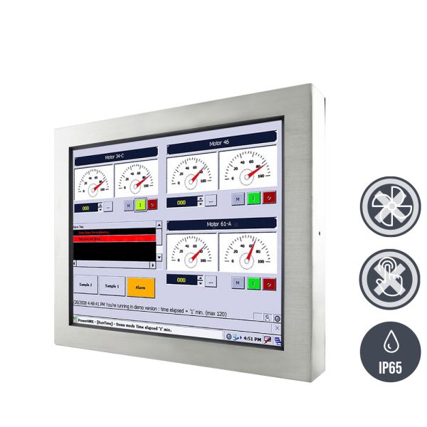 01-Industrie-Panel-PC-IP65-Edelstahl-R17IK3S-65A1 / TL Produkt-Welten / Panel-PC / Chassis Edelstahl (VESA-Mounting) /ohne Touch-Screen