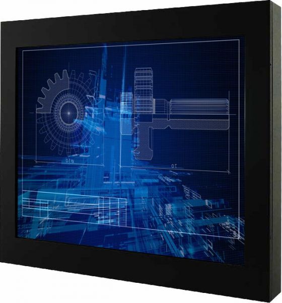 Front-right-WM 17-VDP-CH-GS / TL Produkt-Welten / Industriemonitor / Chassis (VESA-Mounting) / ohne Touch-Screen