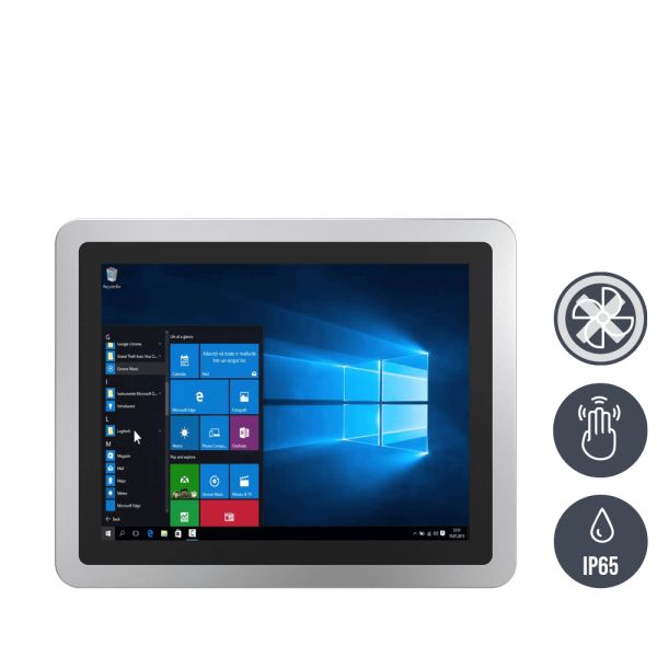 03-front-R17IW3S-SPM1-R / TL Produkt-Welten / Panel-PC / Chassis Edelstahl (VESA-Mounting) / Multitouch-Screen, projiziert-kapazitiv (PCAP)