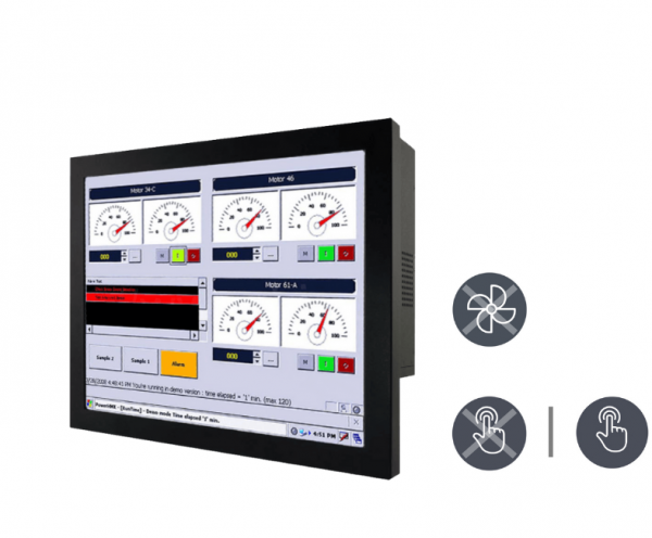 01-Chassis-Industrie-Panel-PC-R19IB7T-CHM1-v1.png / TL Produkt-Welten / Panel-PC / Chassis (VESA-Mounting) / Resistive / Glas (optional)