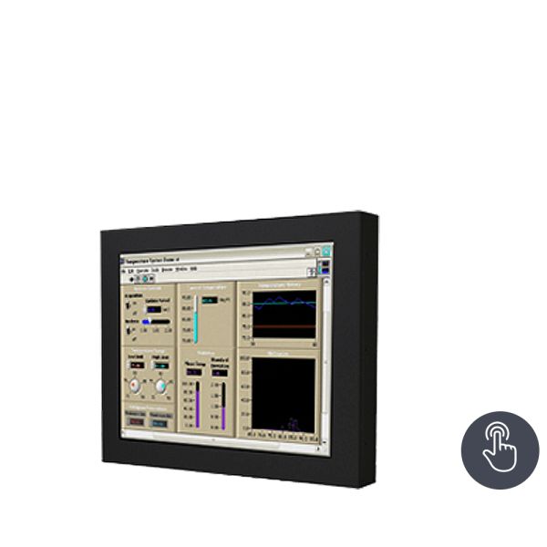 01-Front-right-WM 12-V-WT-CH / TL Produkt-Welten / Industriemonitor / Chassis (VESA-Mounting) / Touch-Screen für 1-Finger-Bedienung