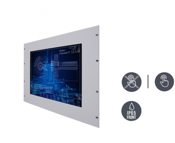 01-Industriemonitor-19-Zoll-Rack-Einbau-R15L600-OFC3_19-v1.png / TL Produkt-Welten / Industriemonitor / 19-Zoll Rack Mount / Resistive / Glas (optional)