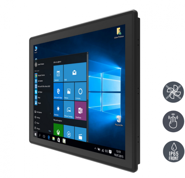 01-HMI-Panel-PC-Multi-Touch-R17ITWS-MHM1-v2.png / TL Produkt-Welten / Panel-PC / Panel Mount (Einbau von vorne) / Multitouch-Screen, projiziert-kapazitiv (PCAP)