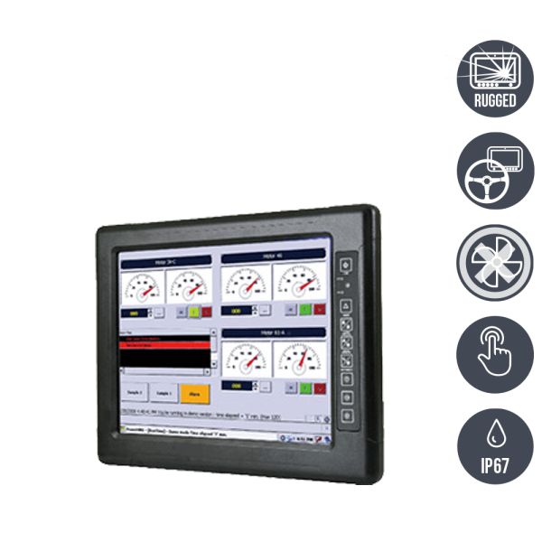 Front-right-R15IK3S-67C3(HB) / TL Produkt-Welten / Panel-PC / Chassis (VESA-Mounting) / Multitouch-Screen, projiziert-kapazitiv (PCAP)
