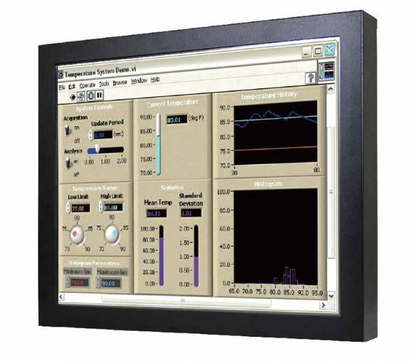 01-Chassis-Industriemonitor-R19L300-CHM1 / TL Produkt-Welten / Industriemonitor / Chassis (VESA-Mounting) / Touch-Screen für 1-Finger-Bedienung
