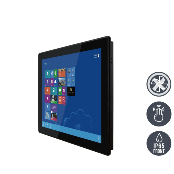 01-Front-right-R15IKWS-MHC3.png / TL Produkt-Welten / Panel-PC / Panel Mount (Einbau von vorne) / Multitouch-Screen, projiziert-kapazitiv (PCAP)