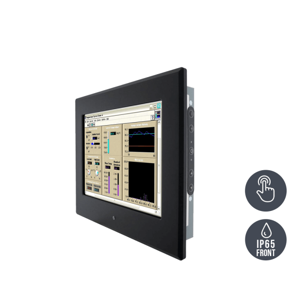 01-Einbau-Industriemonitor-R10L600-PMP1.png / TL Produkt-Welten / Industriemonitor / Panel Mount (Einbau von vorne) / Touch-Screen für 1-Finger-Bedienung