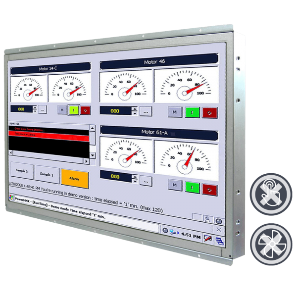 21-Einbau-Industrie-Panel-PC-W22IB7T-OFA3.png / TL Produkt-Welten / Panel-PC / Open Frame (Einbau von Hinten) / ohne Touch-Screen