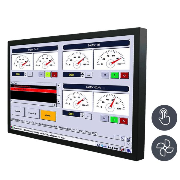 01-Chassis-Industrie-Panel-PC-W24IF7T-CHA2 / TL Produkt-Welten / Panel-PC / Chassis (VESA-Mounting) / Touch-Screen für 1-Finger-Bedienung