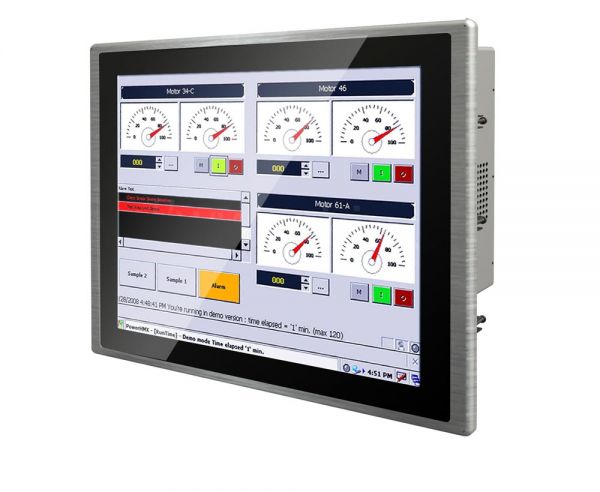 01-PCAP-Multitouch-Industrie-Panel-PC-W15IB7T-PPA4 / TL Produkt-Welten / Panel-PC / Panel Mount (Einbau von vorne) / Multitouch-Screen, projiziert-kapazitiv (PCAP)