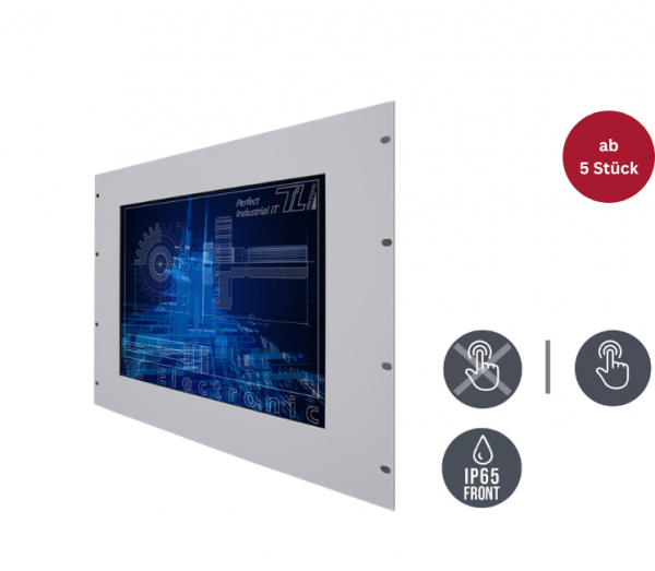 01-Industriemonitor-19-Zoll-Rack-Einbau-R15L600-OFC3_19-v2.png / TL Produkt-Welten / Industriemonitor / 19-Zoll Rack Mount / Resistive / Glas (optional)