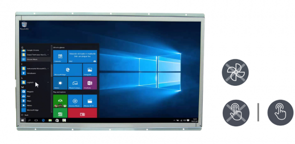 21-Front-W15IP7T-OFA2.png / TL Produkt-Welten / Panel-PC / Open Frame (Einbau von Hinten) / Resistive / Glas (optional)