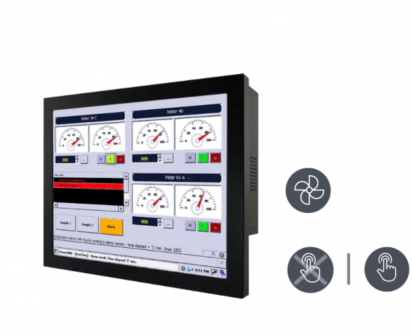 01-Chassis-Industrie-Panel-PC-R19IF7T-CHA1-v1.png / TL Produkt-Welten / Panel-PC / Chassis (VESA-Mounting) / Resistive / Glas (optional)
