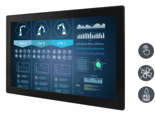 01-Einbau-Industriemonitor-W27L100-IPA1.png / TL Produkt-Welten / Industriemonitor / Panel Mount (Einbau von vorne) / Touch-Screen für 1-Finger-Bedienung