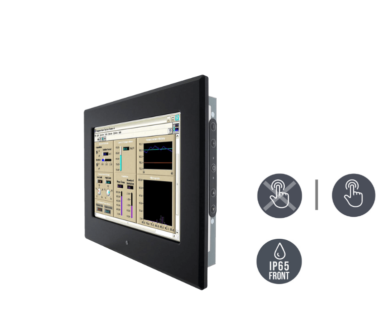 Touch-Screen für 1-Finger-Bedienung | Panel Mount (Einbau von vorne ...