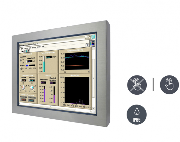 01-Edelstahl-Industriemonitor-IP65-R19L300-65M-v1.png / TL Produkt-Welten / Industriemonitor / Chassis Edelstahl (VESA-Mounting) / Resistive / Glas (optional)