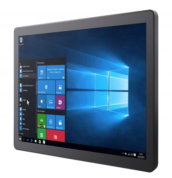01-Chassis-Industrie-Panel-PC-R19IF7T-GCM1 / TL Produkt-Welten / Panel-PC / Chassis (VESA-Mounting) / Multitouch-Screen, projiziert-kapazitiv (PCAP)