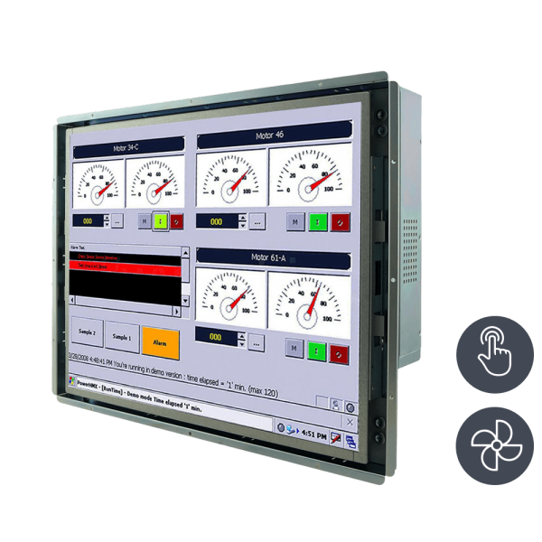 21-Front-right-R17IK7T-OFM1.png / TL Produkt-Welten / Panel-PC / Open Frame (Einbau von Hinten) / Touch-Screen für 1-Finger-Bedienung