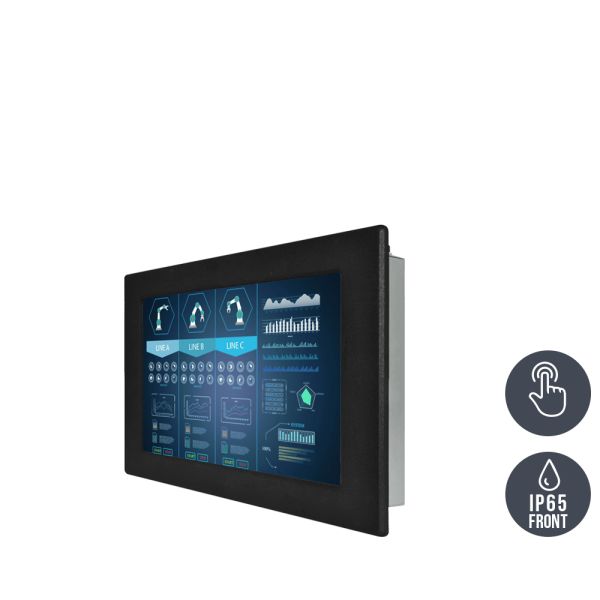 02-Einbau-Industriemonitor-W10L100-IPH1 / TL Produkt-Welten / Industriemonitor / Panel Mount (Einbau von vorne) / Touch-Screen für 1-Finger-Bedienung