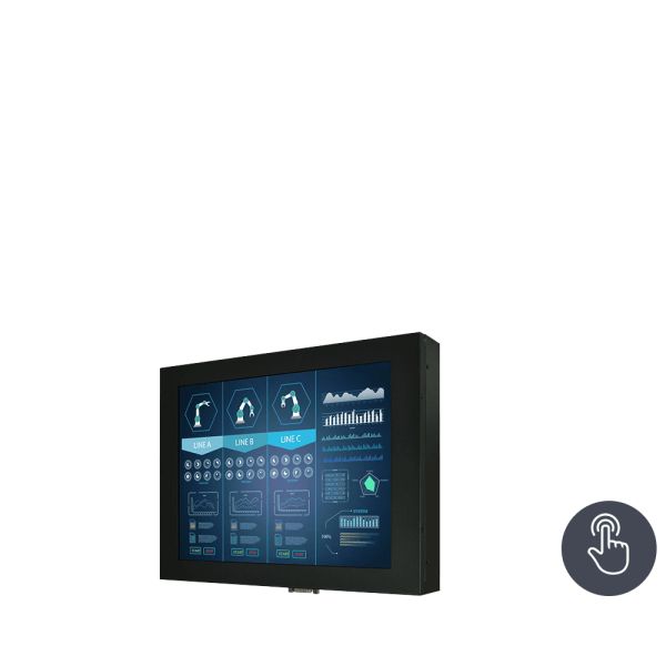 01-Chassis-Industriemonitor-R10L600-CHP1 / TL Produkt-Welten / Industriemonitor / Chassis (VESA-Mounting) / Touch-Screen für 1-Finger-Bedienung