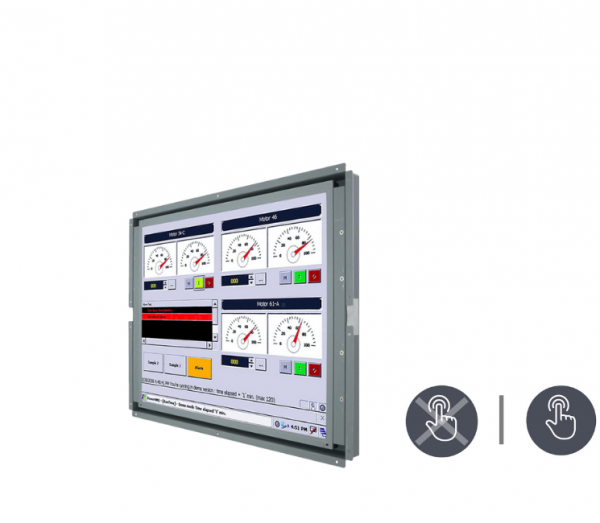 21-Einbau-Industrie-LCD-S17L500-OFM1-v1.png / TL Produkt-Welten / Industriemonitor / Open Frame (Einbau von hinten) / Resistive / Glas (optional)