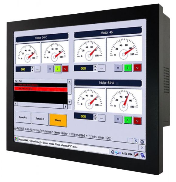 01-Chassis-Industrie-Panel-PC-R19IH7T-CHA1 / TL Produkt-Welten / Panel-PC / Chassis (VESA-Mounting) / Touch-Screen für 1-Finger-Bedienung