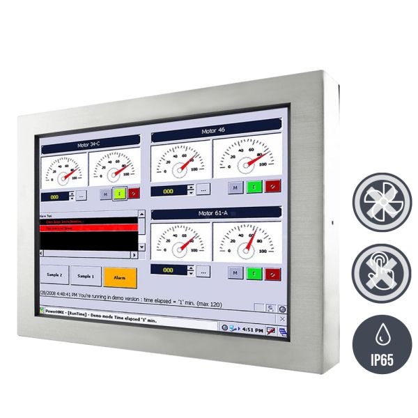 01-Industrie-Panel-PC-IP65-Edelstahl-W22IK3S-65A3 / TL Produkt-Welten / Panel-PC / Chassis Edelstahl (VESA-Mounting) /ohne Touch-Screen