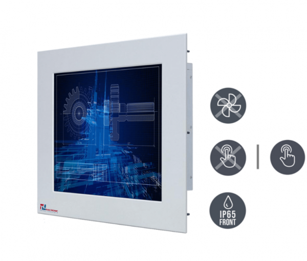01-Industrie-Panel-PC-R17IP7T-OFM1-IP65-Einbau-v1.png / TL Produkt-Welten / Panel-PC / Panel Mount (Einbau von vorne) / Resistive / Glas (optional)