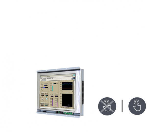21-Einbau-Industrie-LCD-R12T600-OFL1-v1.png / TL Produkt-Welten / Industriemonitor / Open Frame (Einbau von hinten) / Resistive / Glas (optional)