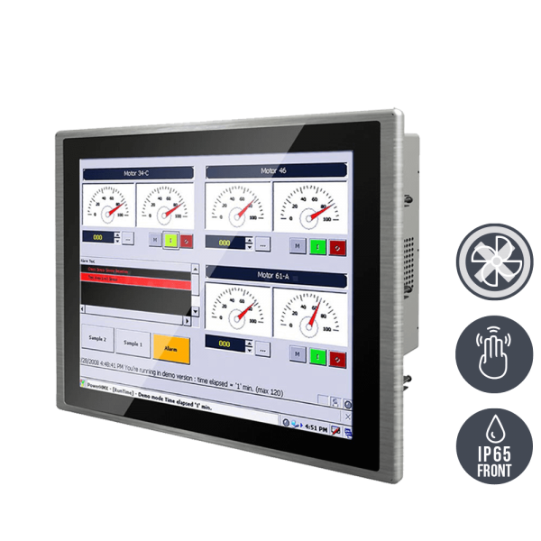 01-Front-right-R19IK3S-PPM1.png / TL Produkt-Welten / Panel-PC / Panel Mount (Einbau von vorne) / Multitouch-Screen, projiziert-kapazitiv (PCAP)
