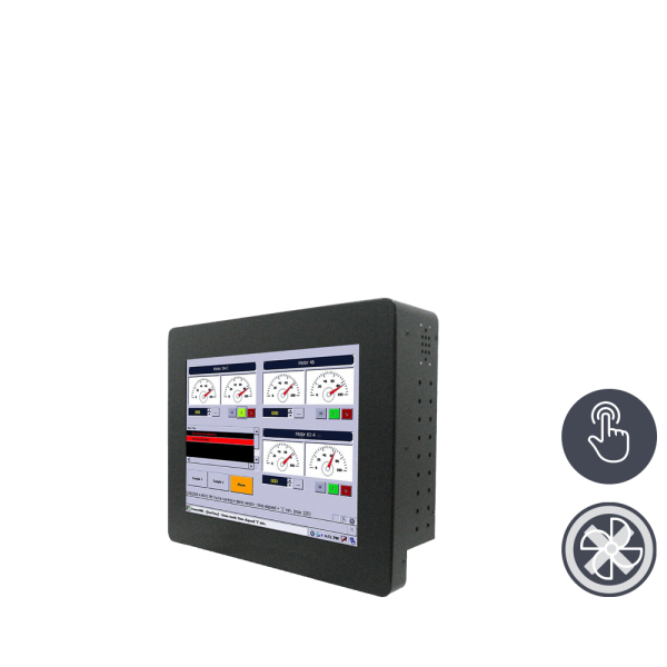 01-Chassis-Industrie-Panel-PC-R10IB3S-CHP1.png / TL Produkt-Welten / Panel-PC / Chassis (VESA-Mounting) / Touch-Screen für 1-Finger-Bedienung
