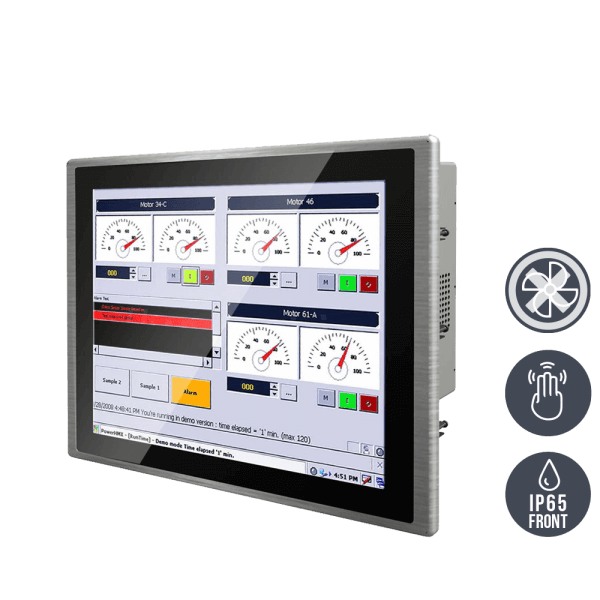 01-PCAP-Multitouch-Industrie-Panel-PC-R19IB7T-PPM1.png / TL Produkt-Welten / Panel-PC / Panel Mount (Einbau von vorne) / Multitouch-Screen, projiziert-kapazitiv (PCAP)