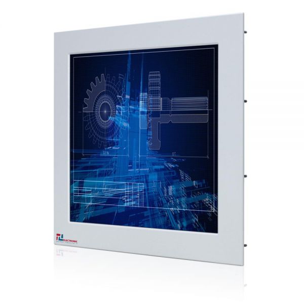 01-Einbau-Industriemonitor-WM19PMA-IP65 / TL Produkt-Welten / Panel-PC / Panel Mount (Einbau von vorne) / Touch-Screen für 1-Finger-Bedienung