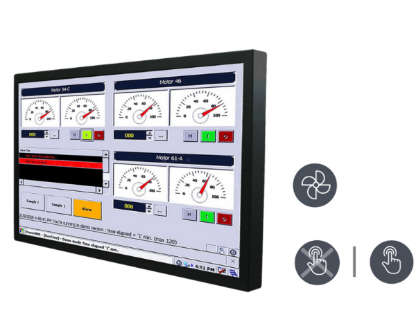 01-Chassis-Industrie-Panel-PC-W24IF7T-CHA2-v1.png / TL Produkt-Welten / Panel-PC / Chassis (VESA-Mounting) / Resistive / Glas (optional)
