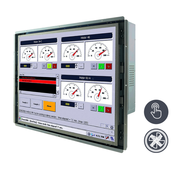 21-Einbau-Industrie-Panel-PC-R19IB7T-OFM1-1.png / TL Produkt-Welten / Panel-PC / Open Frame (Einbau von Hinten) / Touch-Screen für 1-Finger-Bedienung