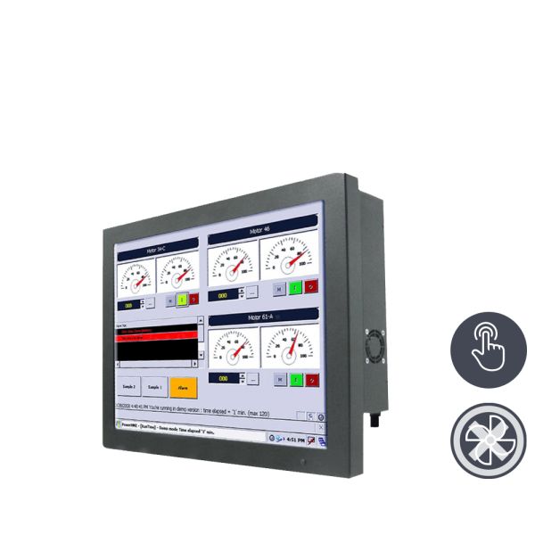 01-Chassis-Industrie-Panel-PC-W15IB7T-CHA2 / TL Produkt-Welten / Panel-PC / Chassis (VESA-Mounting) / Touch-Screen für 1-Finger-Bedienung