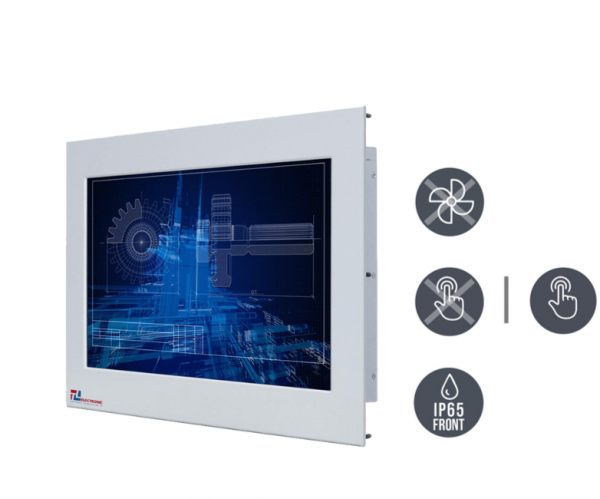 01-Industrie-Panel-PC-W18IP7T-OFA2-IP65-Einbau-v1.png / TL Produkt-Welten / Panel-PC / Panel Mount (Einbau von vorne) / Resistive / Glas (optional)