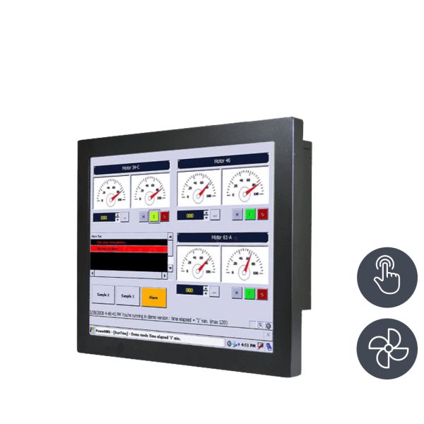 01-Chassis-Industrie-Panel-PC-R17IF7T-CHM1 / TL Produkt-Welten / Panel-PC / Chassis (VESA-Mounting) / Touch-Screen für 1-Finger-Bedienung