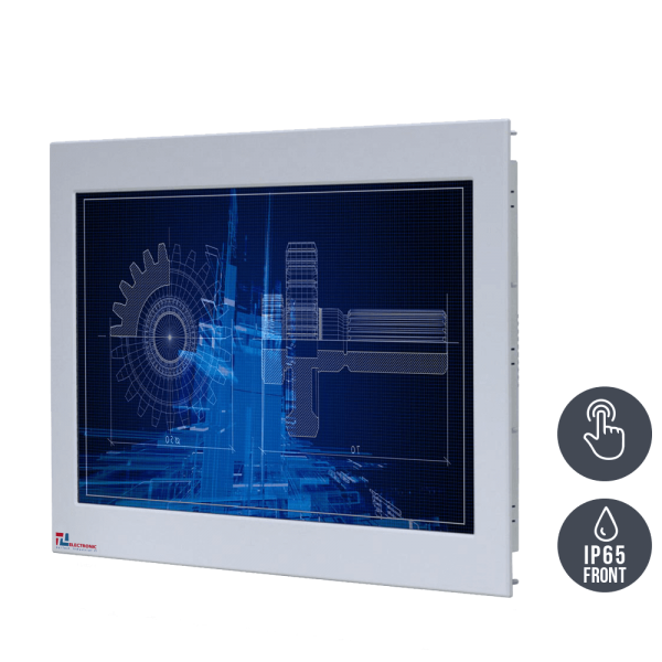 01-Einbau-Industriemonitor-WM22WPMA-IP65_mT.png / TL Produkt-Welten / Industriemonitor / Panel Mount (Einbau von vorne) / Touch-Screen für 1-Finger-Bedienung