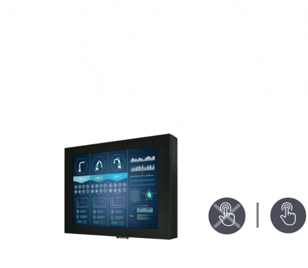 01-Chassis-Industriemonitor-R10L600-CHP1-v1.png / TL Produkt-Welten / Industriemonitor / Open Frame (Einbau von hinten) / Resistive / Glas (optional)