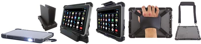 Mit den Docking-Stationen kann der Tablet-PC fixiert werden