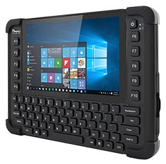 M101BK robuster 8-Zoll Tablet-PC mit integrierter Tastatur für anspruchsvolle industrielle Anwendungen