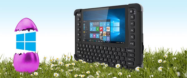 Rugged Tablet-PC M101BK mit integrierter Tastatur