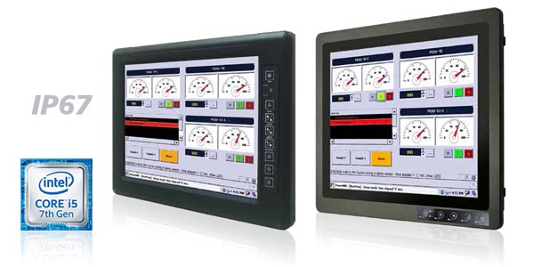 Die bewährten Industrie-Panel-PCs GWIN mit IP67 Rundumschutz Core-i-CPUs der 7. Generation
