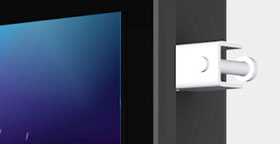 Montageclips (Schnellmontage) an der Seite der Panel-PCs