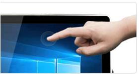 völlig flache Frontfläche der PCAP-Multi-Touch-Screens ist leicht zu reinigen