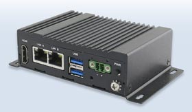 Der Industrie-Embedded-PC EACIL20 ist extrem kompakt und bietet trotzdem alle nötigen Schnittstellen