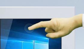 Resistiver Touchscreen oder Schutzglas ohne Touch auf dem Industrie-Display